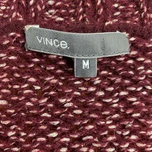 Vince Sweaters - VINCE. Plum and Silver Knit V-neck Sweater Comfy Vince Sweaters - VINCE. Plum and Silver Knit V-neck Sweater Comfy